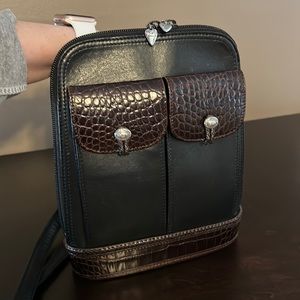 Brighton leather crossbody purse